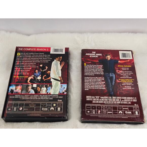 Dexter DVD Bundle Seasons 3 & 6 | Rare Collectors Season 3 Fabric Lined Box - Picture 3 of 5